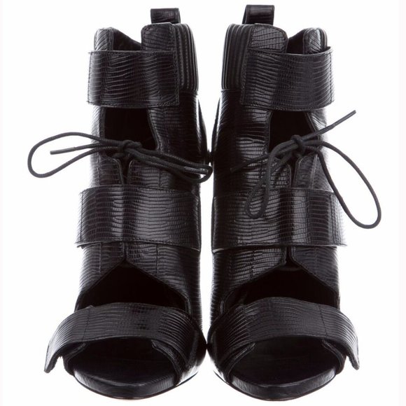 💥KILLER DESING💥 ALEXANDER WANG Noemi Combat Open-Toe Booties - Picture 8 of 15